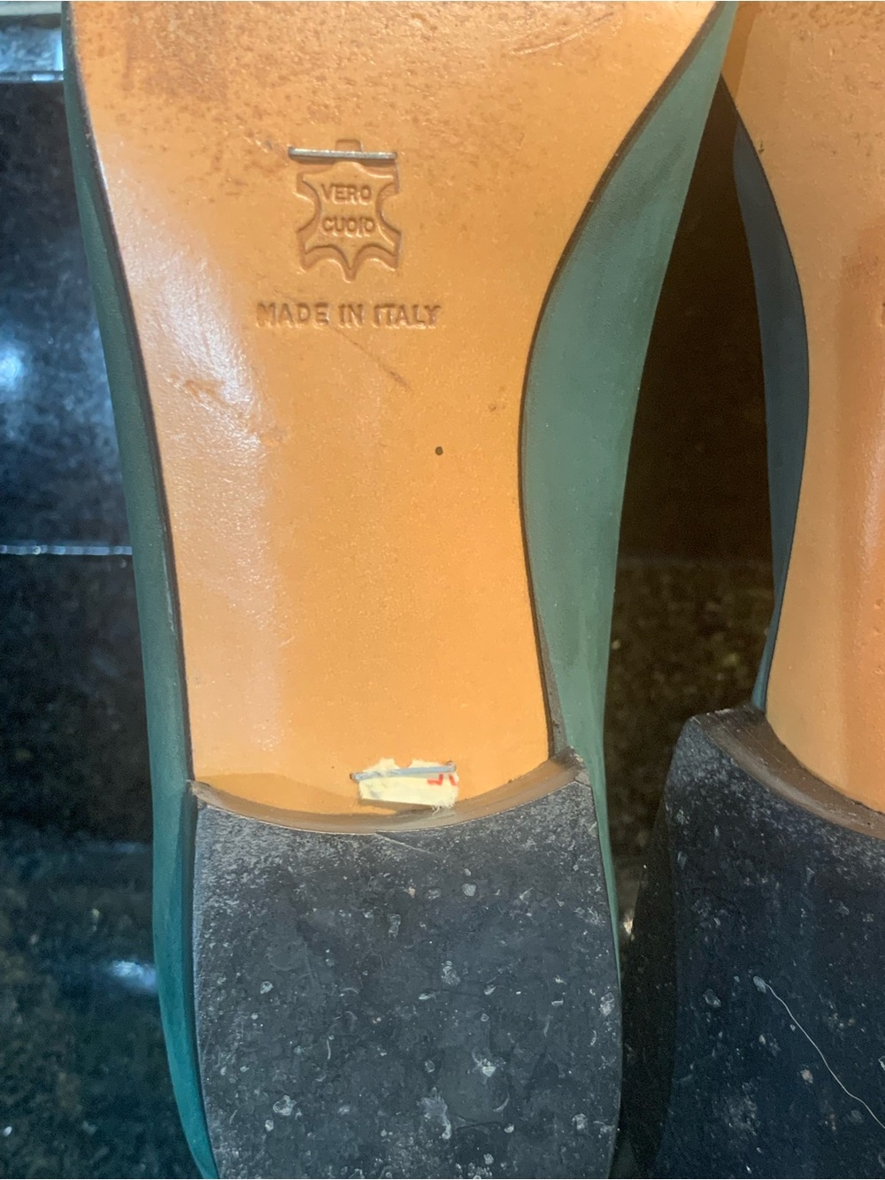 Salvatore Ferragamo Women’s Size 7 B Suede Flat .5” Heel Deep Green Satin Bow - Picture 10 of 15